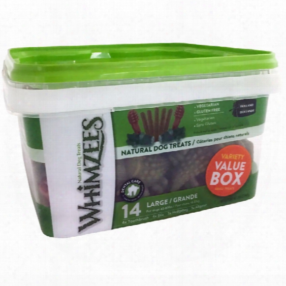 Whimzees Variety Value Box - Large (14 Pieces)