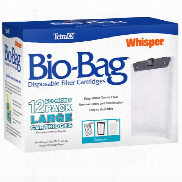 Whisper Unassembled Bio-bag Cartridge Large (12 Pack)