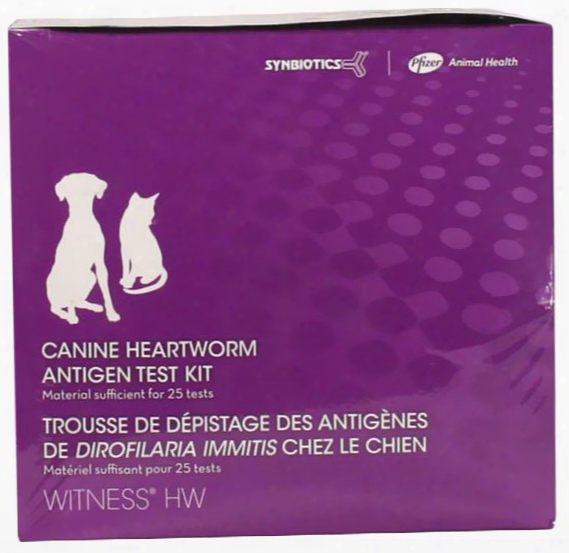 Witness Hw Heartworm Canine/feline Antigen Test Kit(25 Tests)