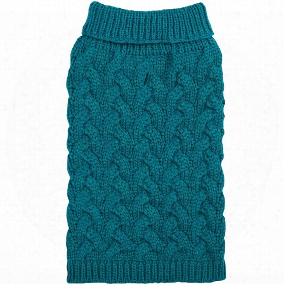 Zack & Zoey Elements Chunky Cable Sweater - Blue (large)