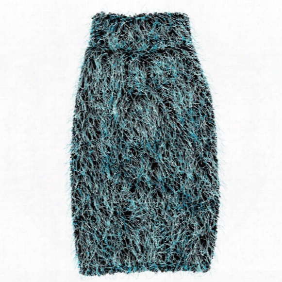 Zack & Zoey Elements Hairy Yarn Sweater - Blue (large)