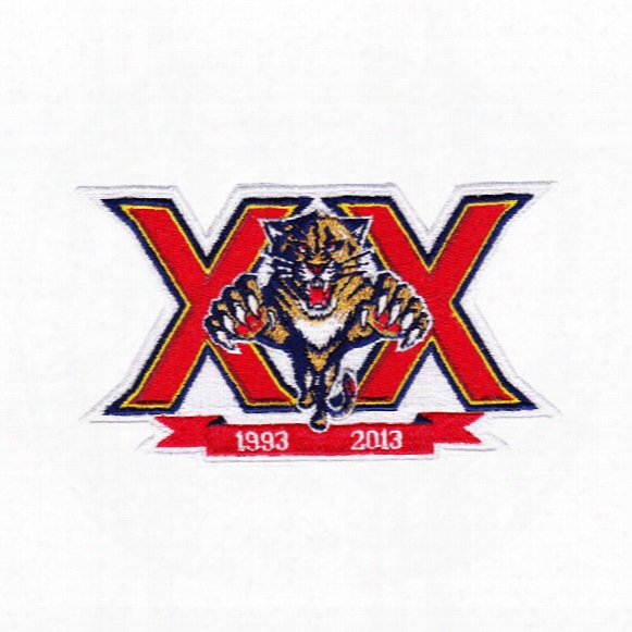 2013 Florida Panthers 20th Anniversary Season Logo Jersey Patch