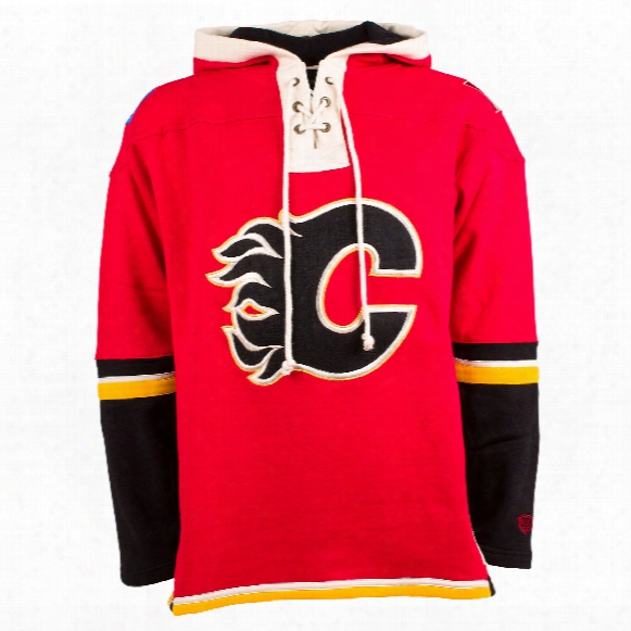 Calgary Flames Heavyweight Jersey Lacer Hoodie