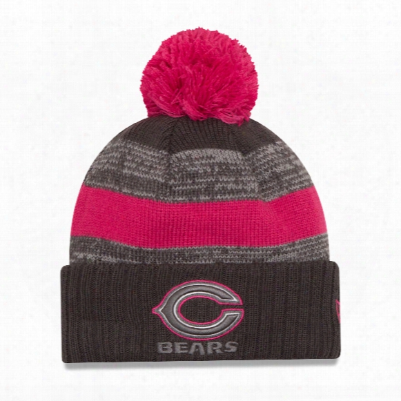 Chicago Bears Women's Nfl Breast Cancer Awareness Sport Knit Hat