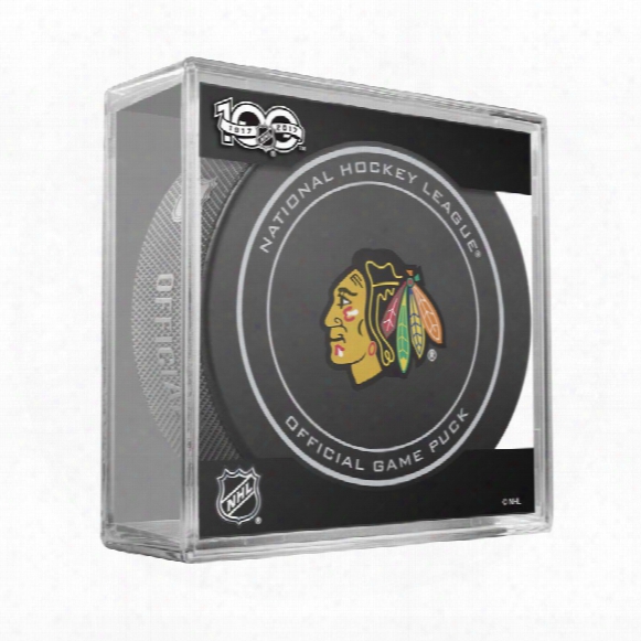 Chicago Blackhawks 2017 Replica Game Puck With Case