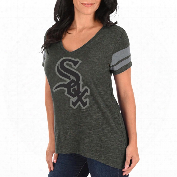 Chicago White Sox Women's Check The Tape V-neck T-shirt