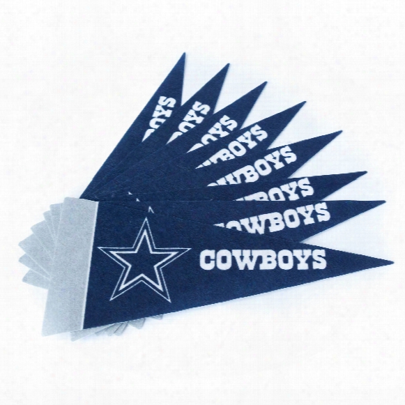 Da Llas Cowboys Team Mini-pennant Set Of 8