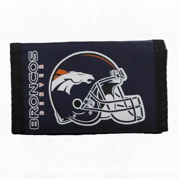 Denver Broncos Tri-fold Nylon Wallet