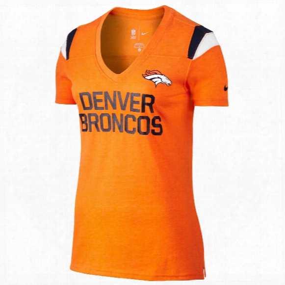 Denver Broncos Women's Fan V-neck Nfl T-shirt