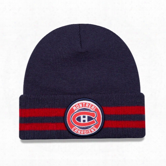 Montreal Canadiens New Era Nhl Cuffed 2 Striped Remix Hat