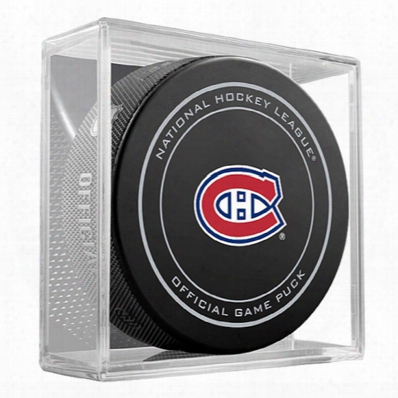 Montreal Canadiens Replica Game Puck With Case