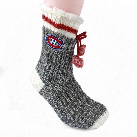 Montreal Canadiens Women's Sherpa Slipper-socks