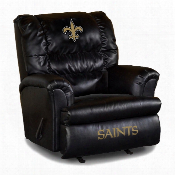 New Orleans Saints Leather Big Daddy Recliner