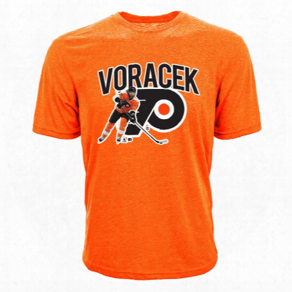 Philadelphia Flyers Jakub Voracek Nhl Action Pop Applique T-shirt