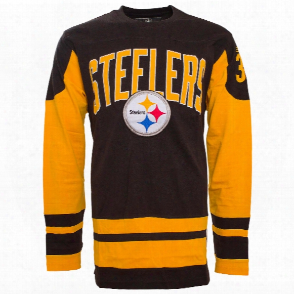 Pittsburgh Steelers Nfl Dufferin Embroidered Applique Heavyweight Long Sleeve