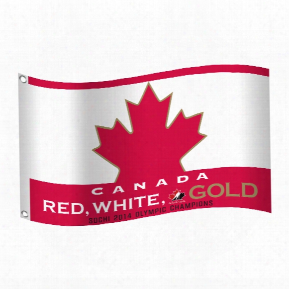 Team Canada Red, White & Gold Champions 3' X 5' Flag