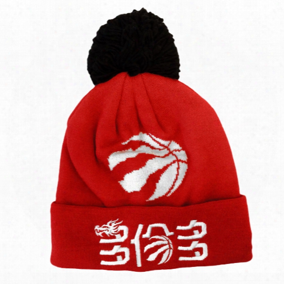 Toronto Raptors Chinese New Year Adidas Nba Cuffed Pom Knit Hat