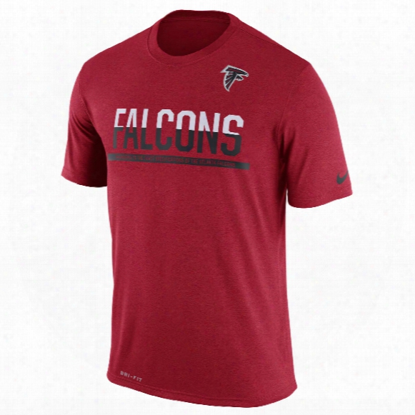 Atlanta Falcons Nfl Nike Team Practice Light Speed Dri-fit T-shirt