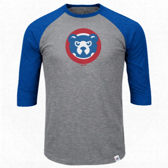 Chicago Cubs Cooperstown Two To One Margin 3/4 Raglan T-shirt