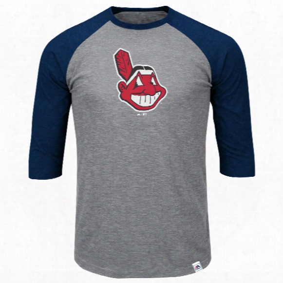Cleveland Indians Cooperstwn Two To One Margin 3/4 Raglan T-shirt