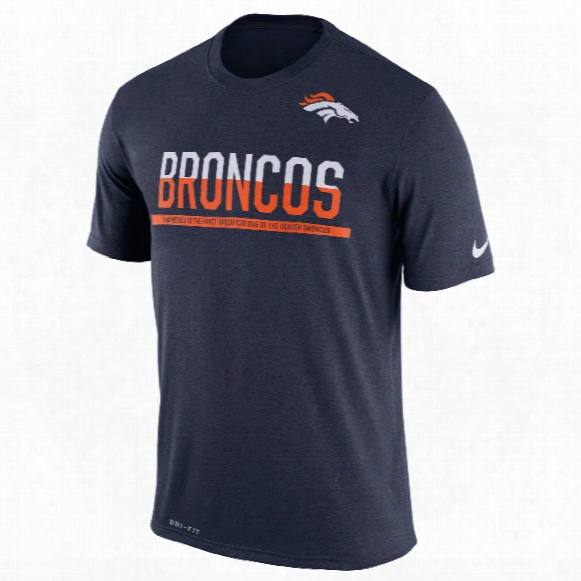 Denver Broncos Nfl Nike Team Practice Light Speed Dri-fit T-shirt