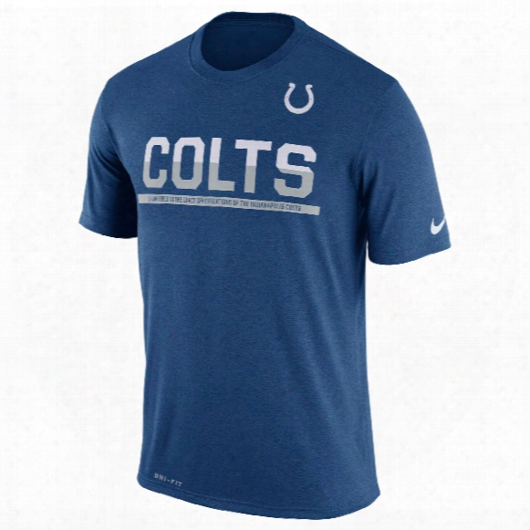 Indianapolis Colts Nfl Nike Team Practice Light Speed Dri-fit T-shirt