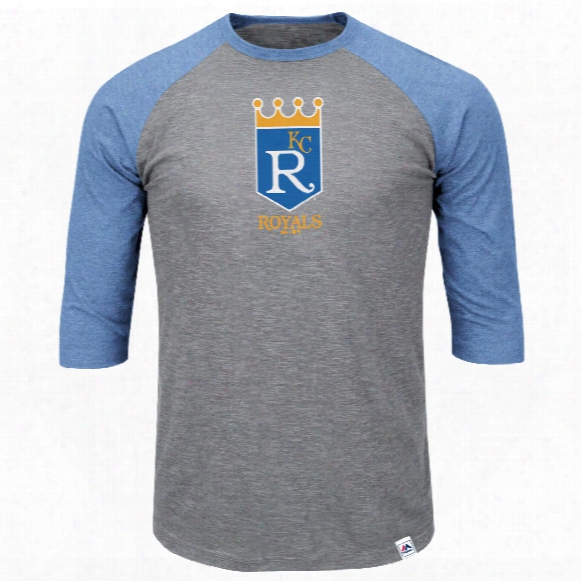 Kansas City Royals Cooperstown Two To One Margin 3/4 Raglan T-shirt