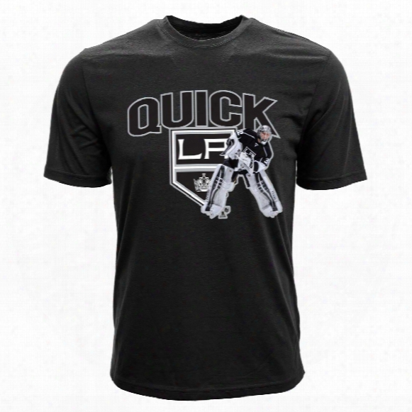 Los Angeles Kings Jonathan Quick Nhl Action Pop Applique T-shirt