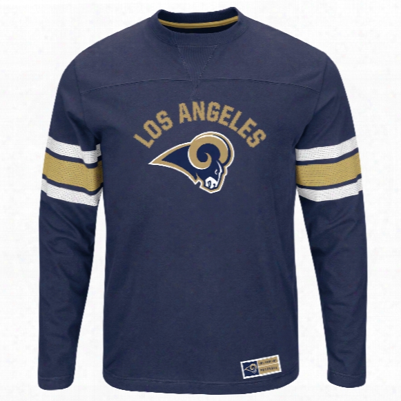 Los Angeles Rams 2016 Power Hit Long Sleeve Nfl T-shirt With Felt Applique