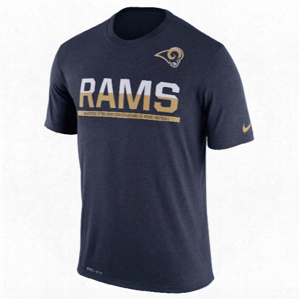Los Angeles Rams Nfl Nike Team Practice Light Speed Dri-fit T-shirt