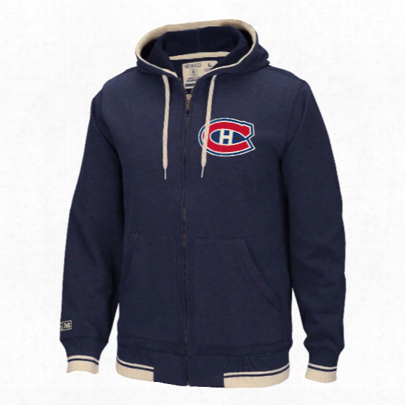 Montreal Canadiens Ccm Retro Full Zip Hoodie