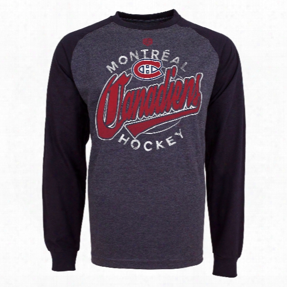 Montreal Canadiens Harmell Raglan Long Sleeve Jersey T-shirt