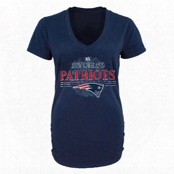 New England Patriots Women's Charm V-neck Tri-blend T-shirt