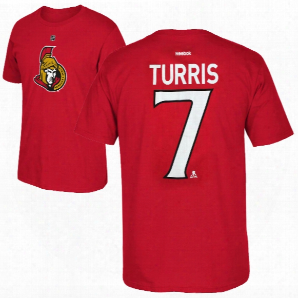 Ottawa Senators Kyle Turris Reebok Nhl Player Name & Number T-shirt