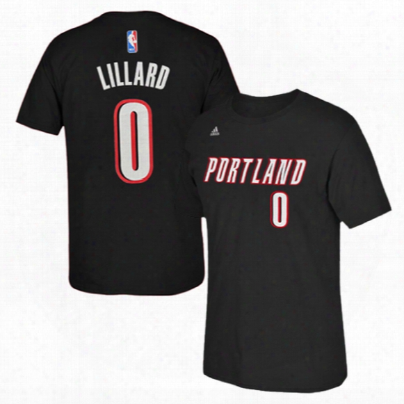Portland Trail Blazers Damian Lillard Nba Name & Number T-shirt