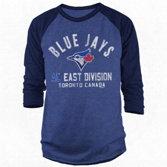 Toronto Blue Jays Wheelhouse Raglan 3-quarter Sleeve T-shirt