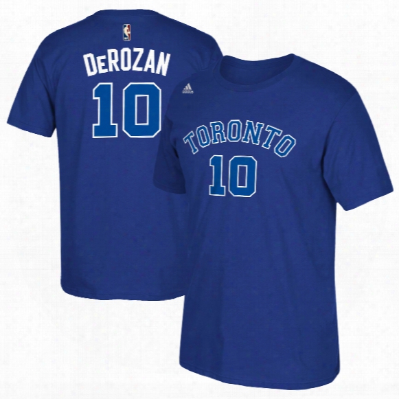 Toronto Huskies Demar Derozan Nba Name & Number T-shirt - Blue