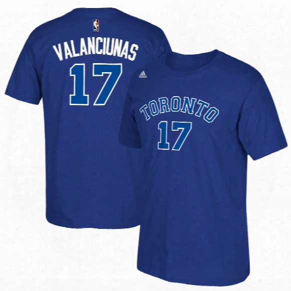 Toronto Huskies Jonas Valanciunas Nba Namd & Number T-shirt - Blue