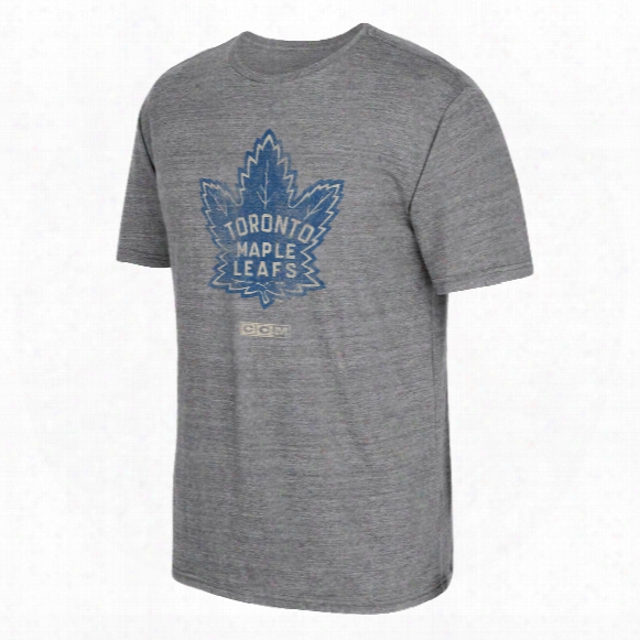 Toronto Maple Leafs Ccm Retro Logo Tri-blend T-shirt