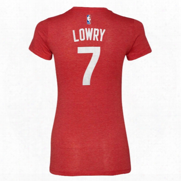 Toronto Raptors Kyle Lowry Nba Women's Name & Number T-shirt - Red
