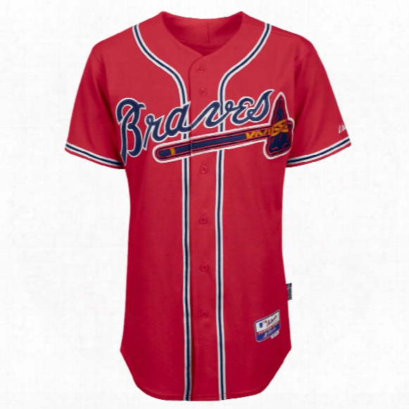 Atlanta Braves Authentic Cool Base Alternate Mlb Baseball Jersey (red)