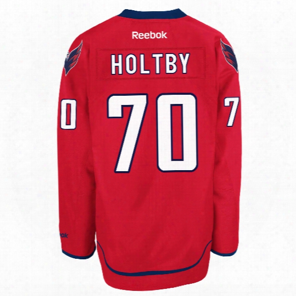 Braden Holtby Washington Capitals Reebok Premier Replica Home Nhl Hockey Jersey