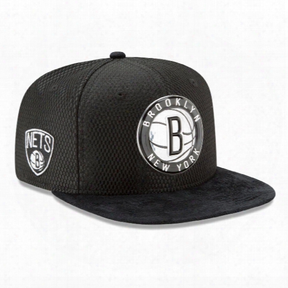 Brooklyn Nets New Era Nba 2017 On Court Collection Draft 9fifty Snapback Cap