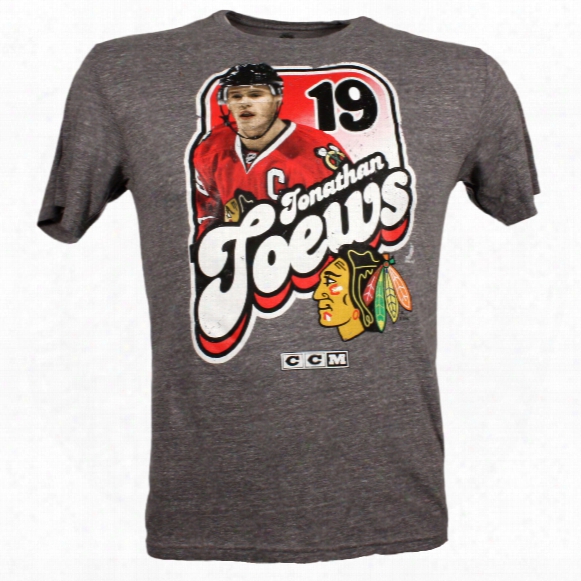 Chicago Blackhawks Jonathan Toews Nhl Groovy Player Tri-blend T-shirt