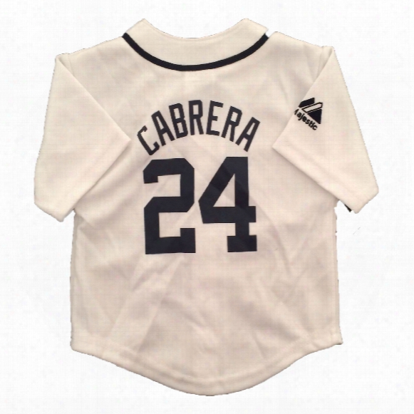 Detroit Tigers Miguel Cabrera Majestic Child Home Replica Baseball Jersey
