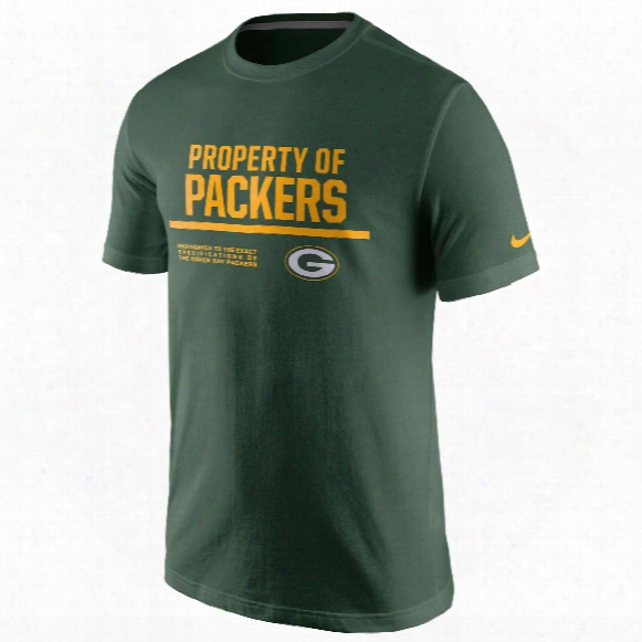 Green Bay Packers Nfl Nike 2016 Property Of T-shirt