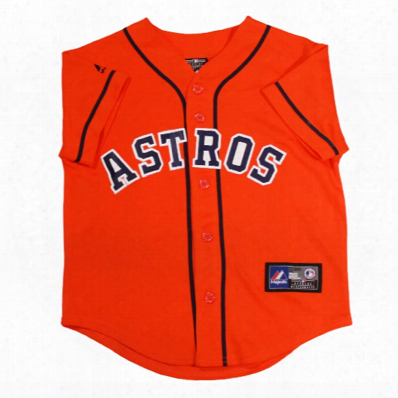 Houston Astros Majestic Child Alternate Replica Baseball Jersey (orange)