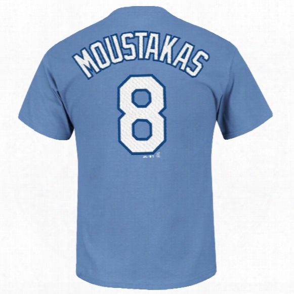Kansas City Royals Mike Moustakas Mlb Player Name & Number T-shirt (coastal