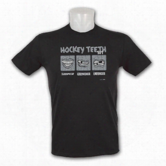 Kractice Hockey Teeth Fine Jersey Vintage T-shirt (black)