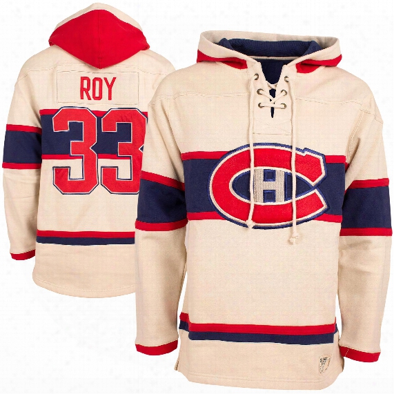 Montreal Canadiens Patrick Roy Vintage Heavyweight Jersey Lacer Hoodie